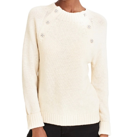 J. Crew Sweaters - J Crew Sweater with Jeweled Buttons XS